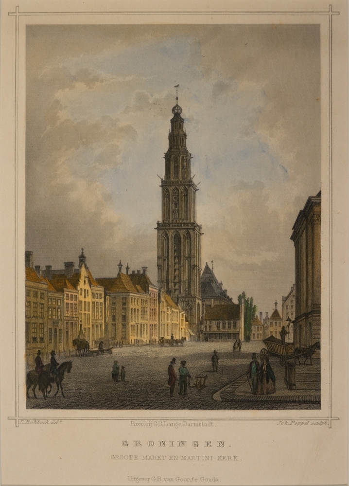 Grote Markt en Martinikerk te Groningen