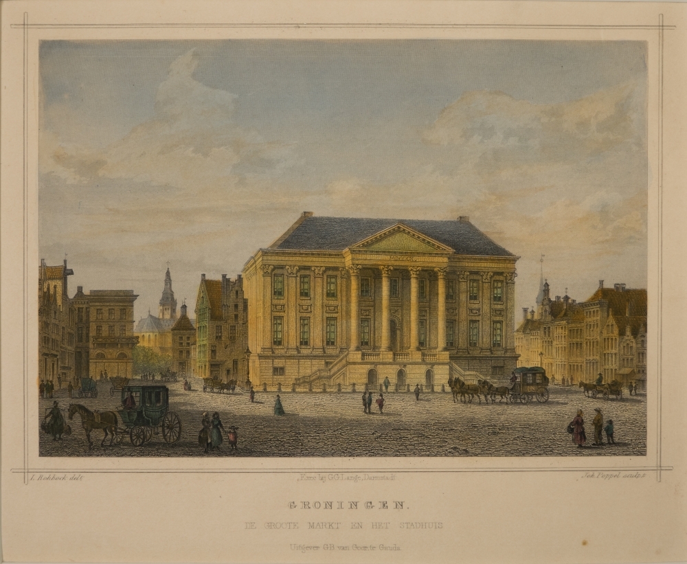Grote Markt en Stadhuis te Groningen