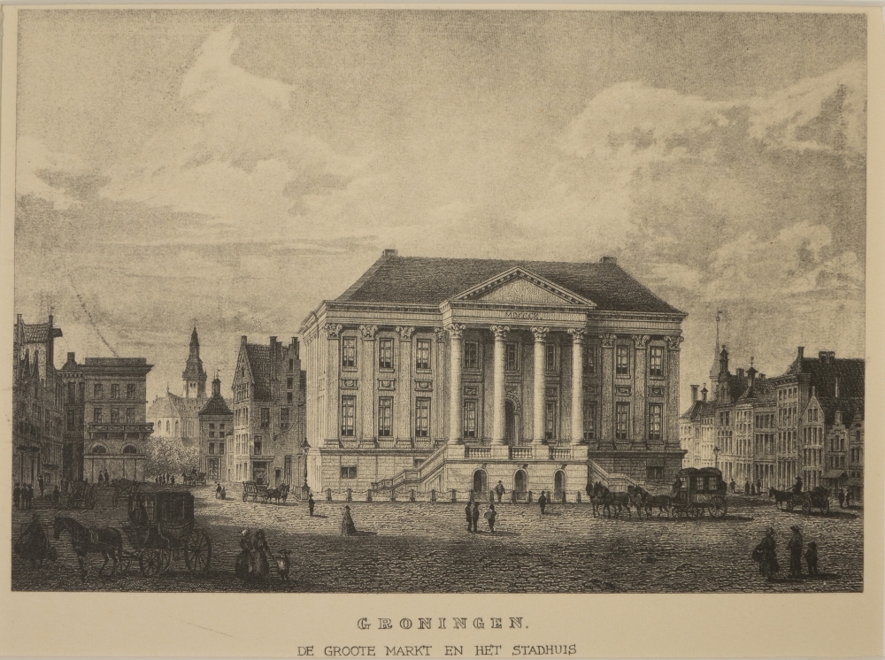 Grote Markt en Stadhuis te Groningen