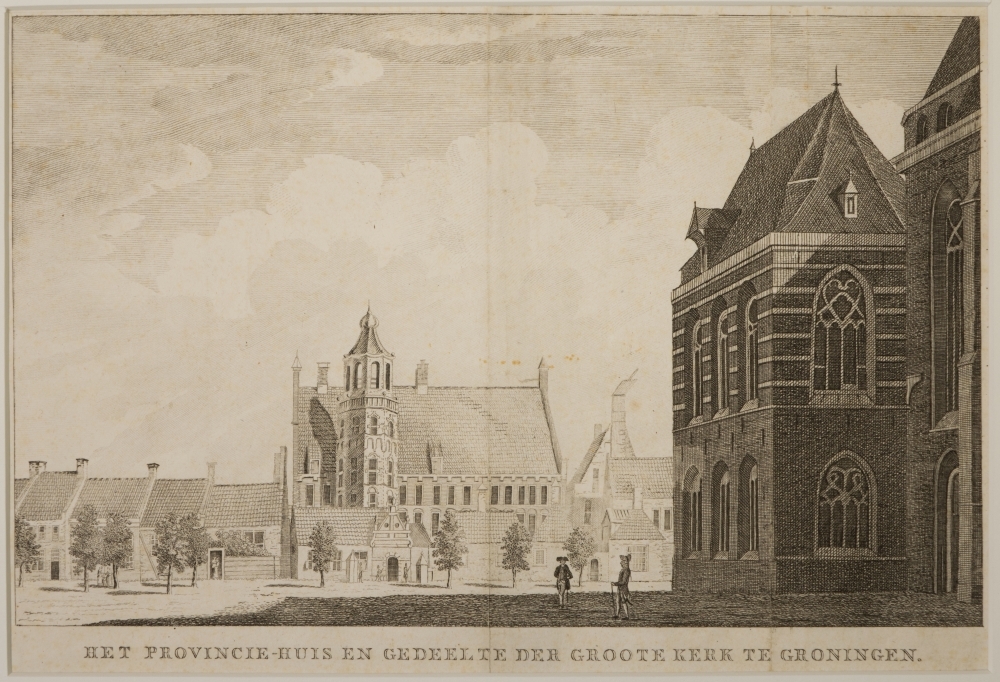 Provinciehuis en deel Martinikerk te Groningen