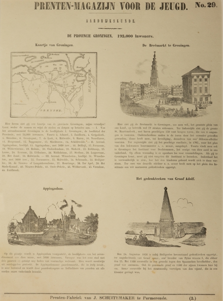 Centsprent provincie Groningen
