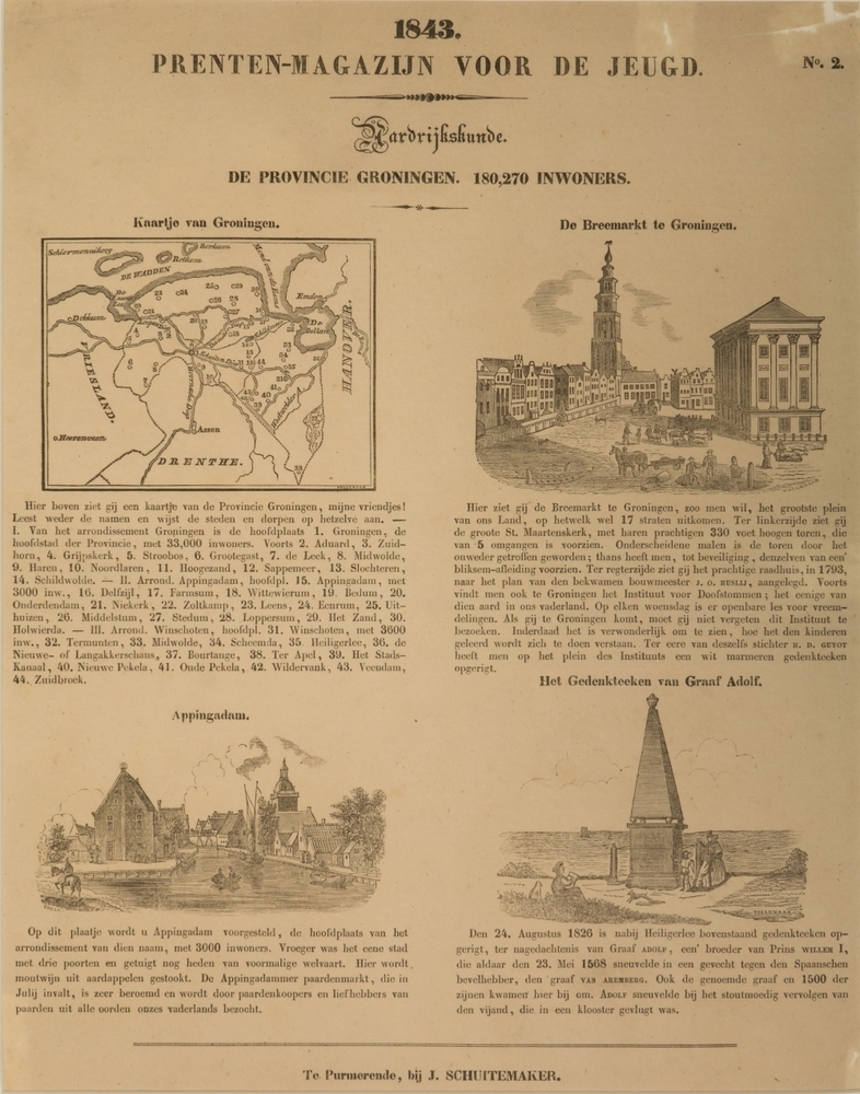 Centsprent provincie Groningen