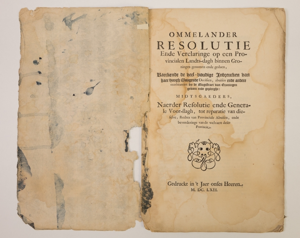 Pamflet provinciale landdag 1662