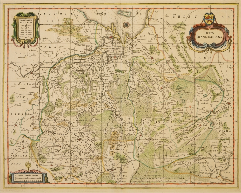 Drenthe met Westerwolde, Salland en Twente, deel van Gelderland