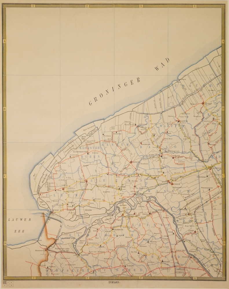 Wegkaart der Provincie Groningen