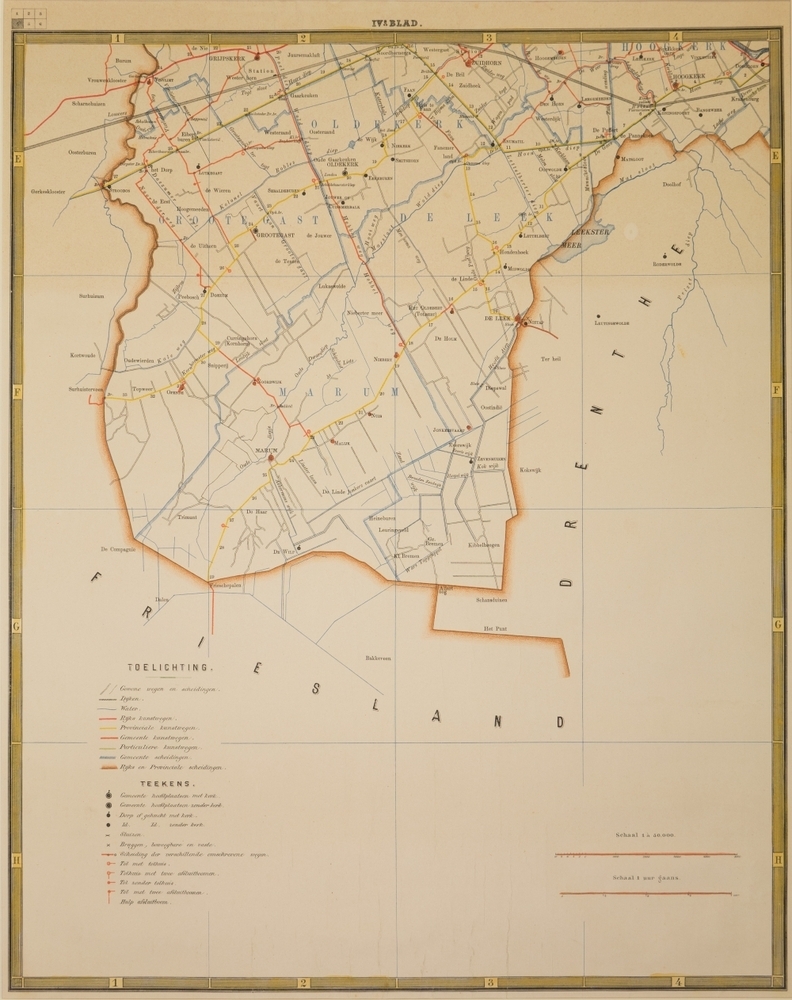 Wegkaart der Provincie Groningen