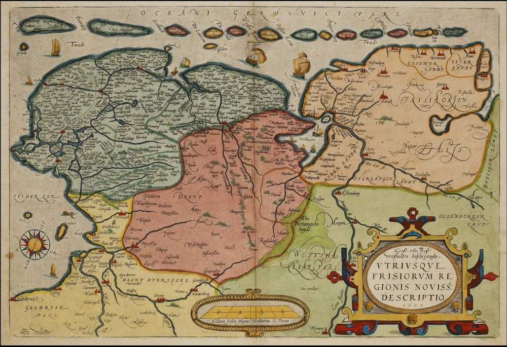 Oost- en West Friesland met Drenthe en een deel van Overijssel