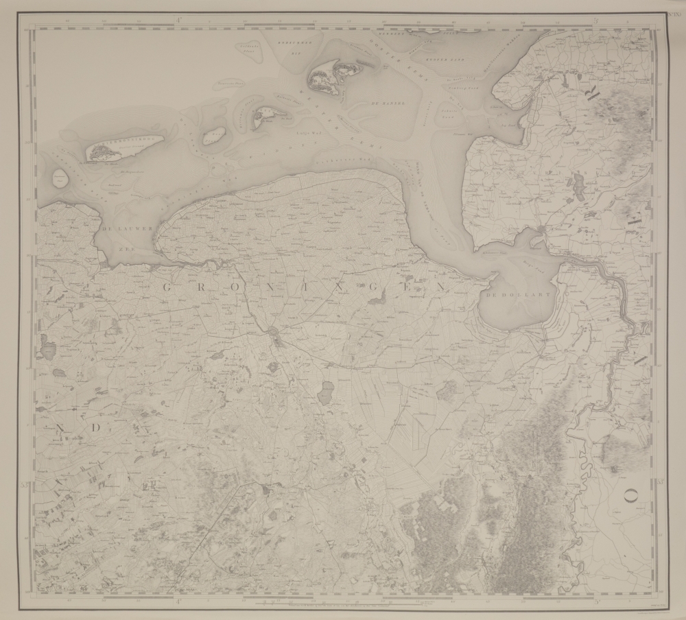 Stafkaart provincie Groningen