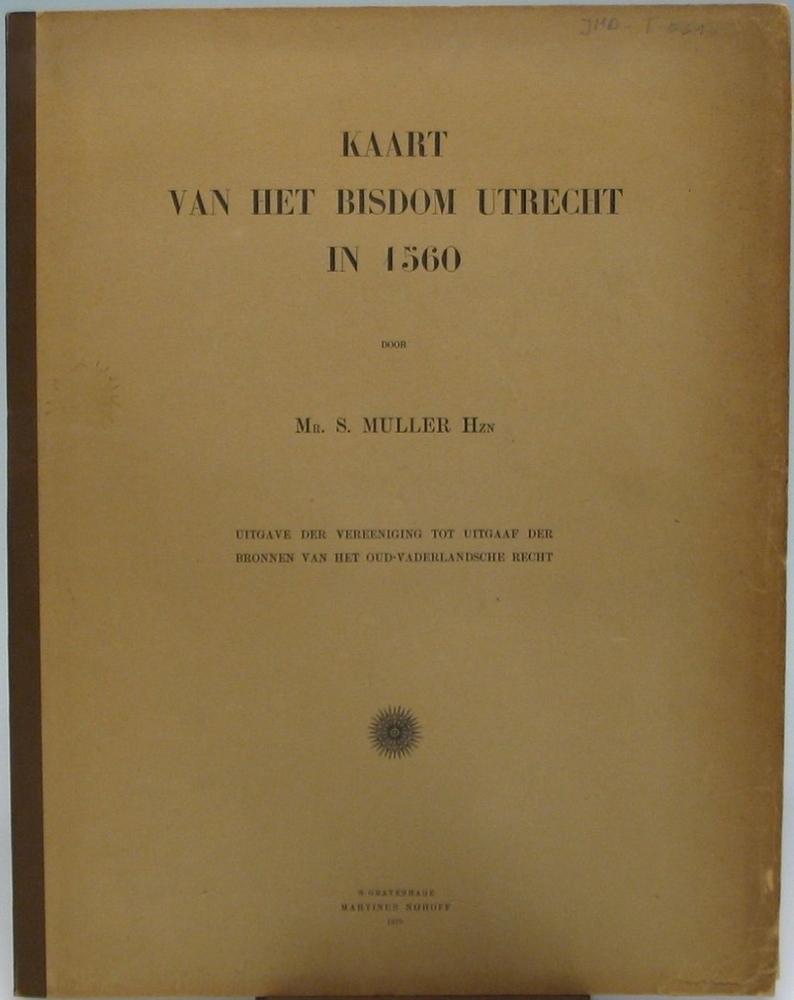 Kaart van het Bisdom Utrecht in 1560