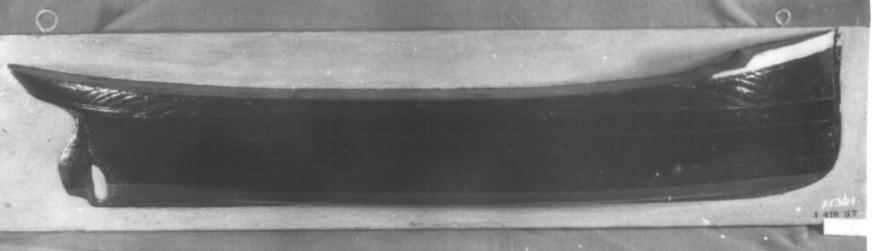 Halfmodel van een motorschip, eerste helft 20e eeuw