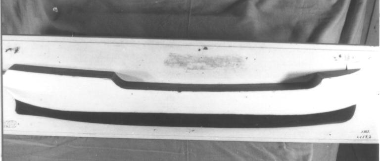 Halfmodel van een motorvrachtschip, eerste helft 20e eeuw