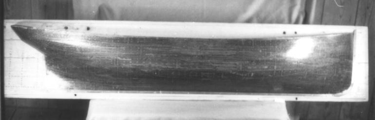 Halfmodel van een logger, begin 20e eeuw