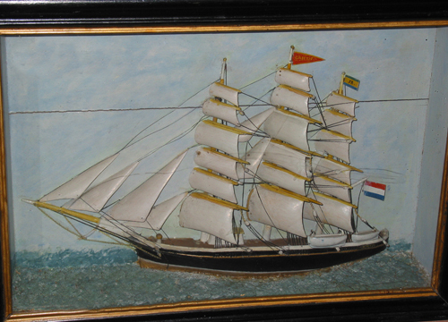 Panoramamodel van het volschip "Grietje"