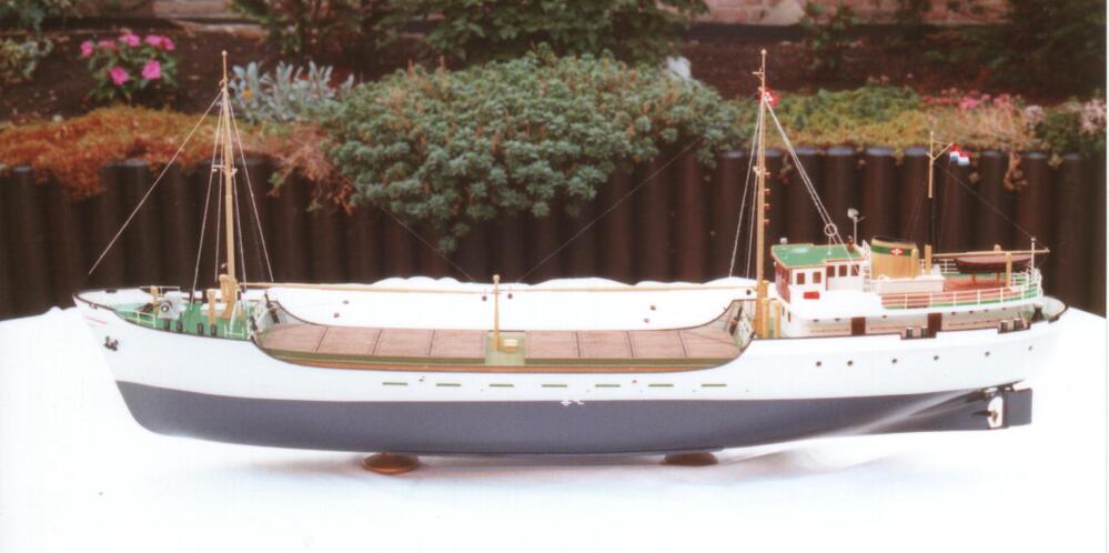 model kustvaarder "John V", bouwjr. 1957