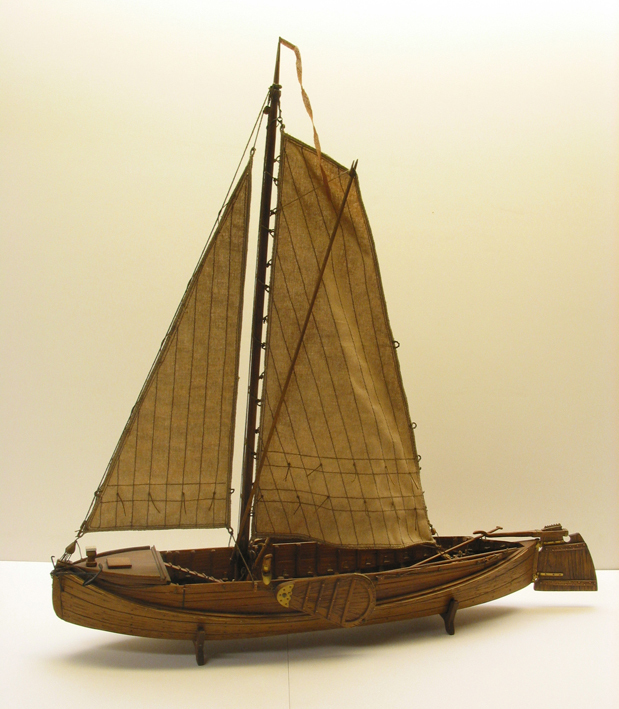 Volmodel van een Enterse zomp (of pegge)