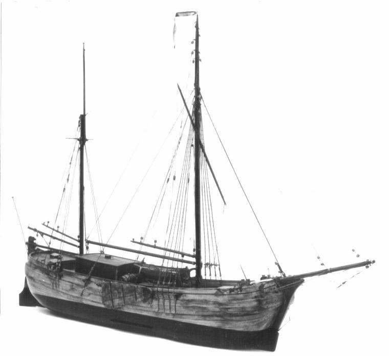 Model van een koftjalk