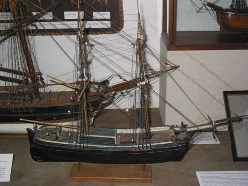 Model van een galjoot, 19e eeuw