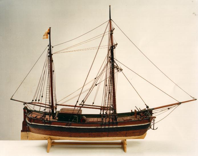Model van kofschip 'Agina'
