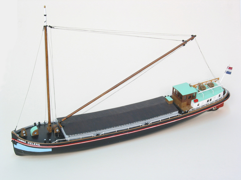 Model van luxe motorschip "Janna Helena"