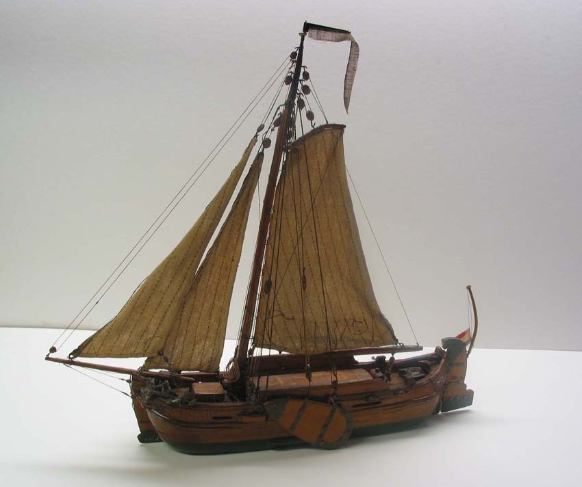 Model van de statietjalk "Daatje", 19e eeuw