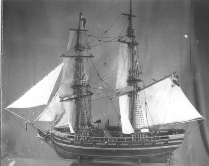 Model van de oorlogsbrik "Irene"
