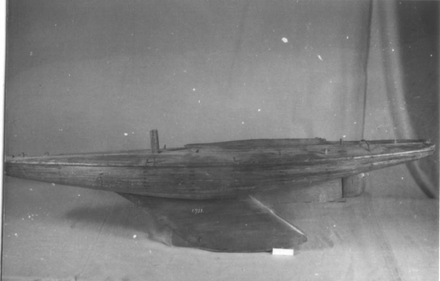 Model van een scherp kieljacht