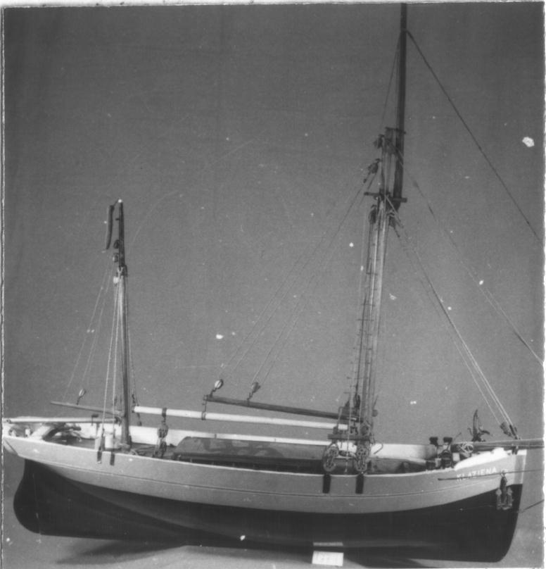 Model van de vrachtlogger "Klaziena" van Wildervank