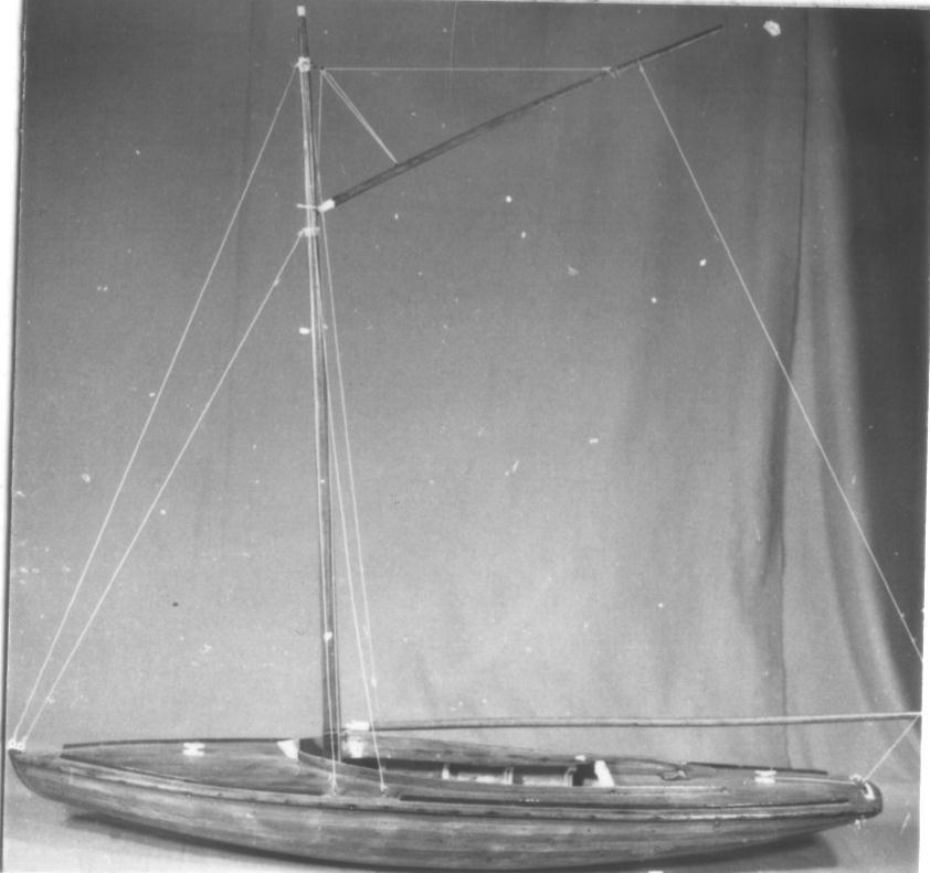 Model van een zeilboot, midden 20e eeuw