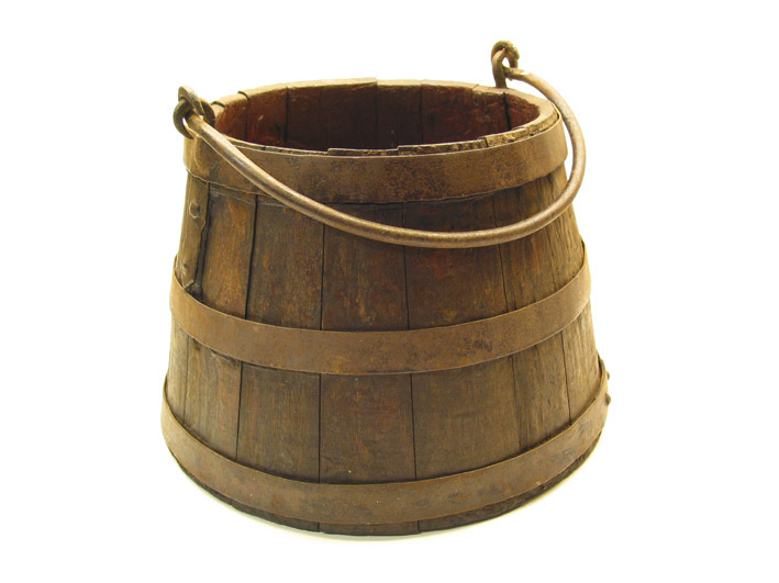 Teerputs, afkomstig van de aak ‘Luctor’ (114 ton) van schipper Dirk Kattouw