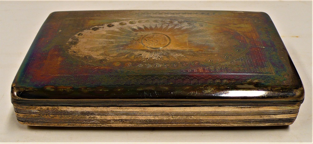 Zilveren tabaksdoos Mees Toxopeus