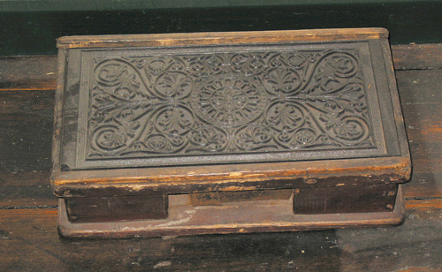 Plaatstoof van het schip "De Twee Gebroeders"