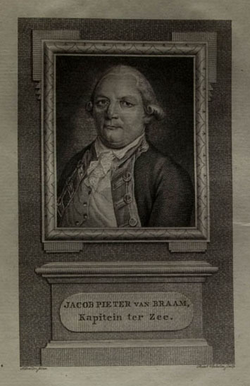 Jacob Pieter van Braam, Kapitein ter Zee, ets door R. Vinkeles naar G. F. Schmidt.