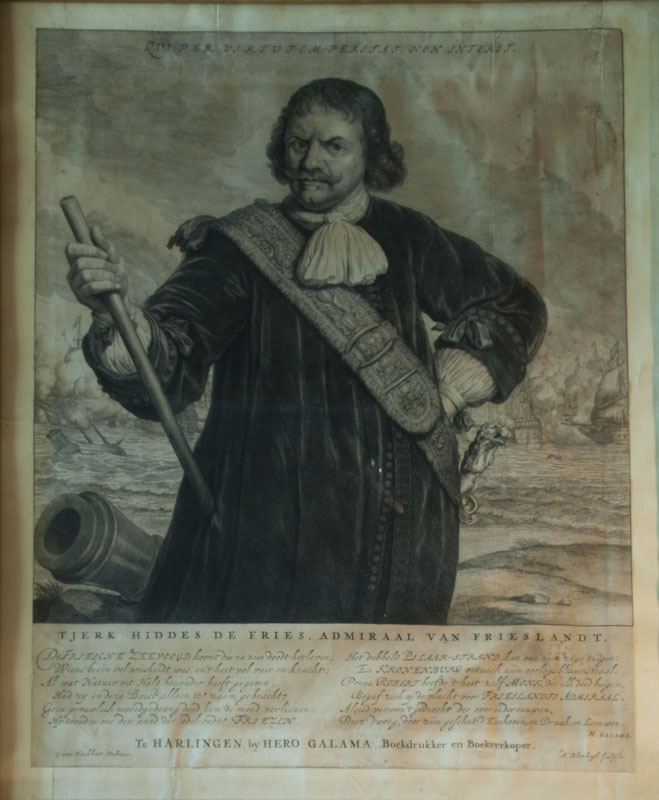 Portret van lt-admiraal Tjerk Hiddes de Vries, door A. Blotelingh