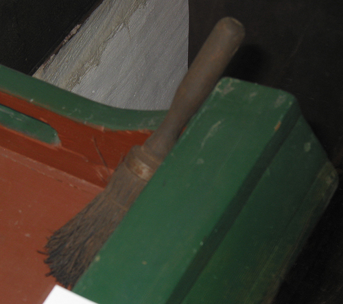 Pannenborstel van twijgjes