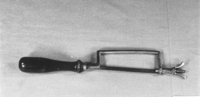 Vingeramputeerzaag, 17e/18e eeuw.