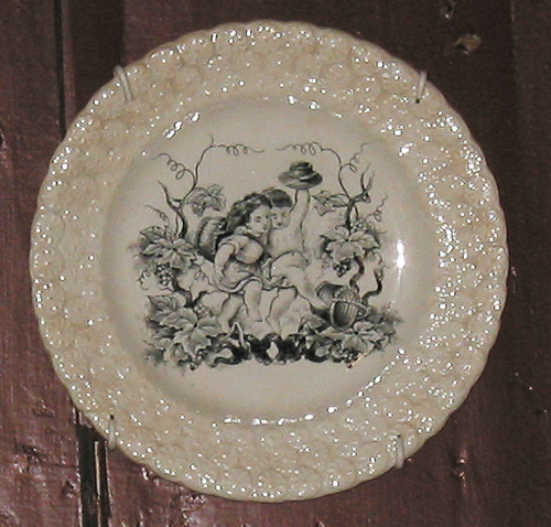 Bord met afbeelding, 18e eeuw