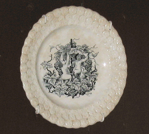 Bord met afbeelding, 18e eeuw