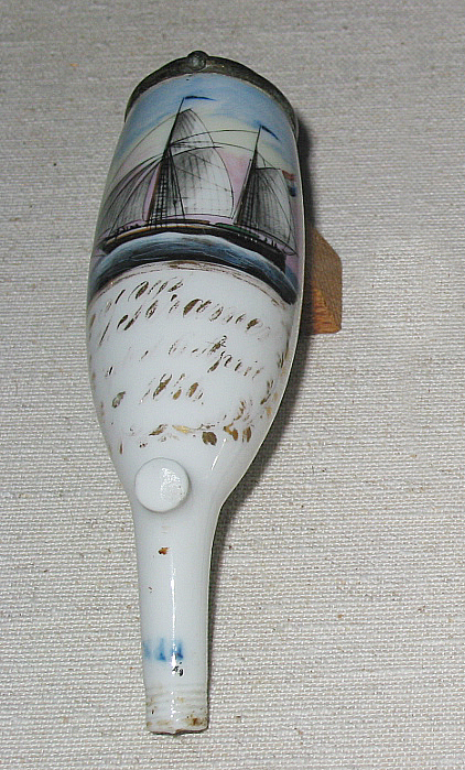 Porseleinen pijpenkop met opschrift 'J.Kramer', 1840