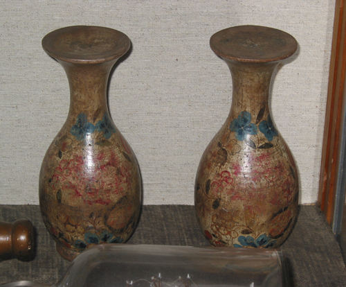 Houten vaas of "stelt", vervaardigd in Danzig