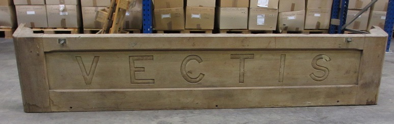 Deel van de broodwagen van de Vectis uit 1913, gebouwd bij J. Crown Co. te Sunderland voor J.G. Hill te Newcastle.