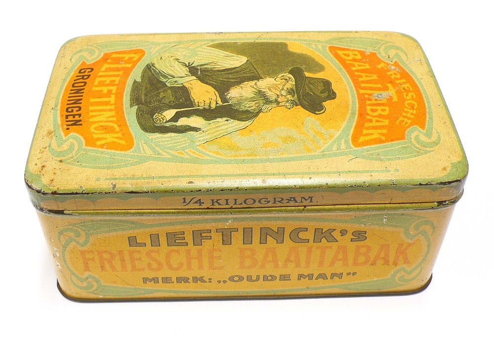 tabaksblik: Friesche Baaitabak Lieftinck Groningen