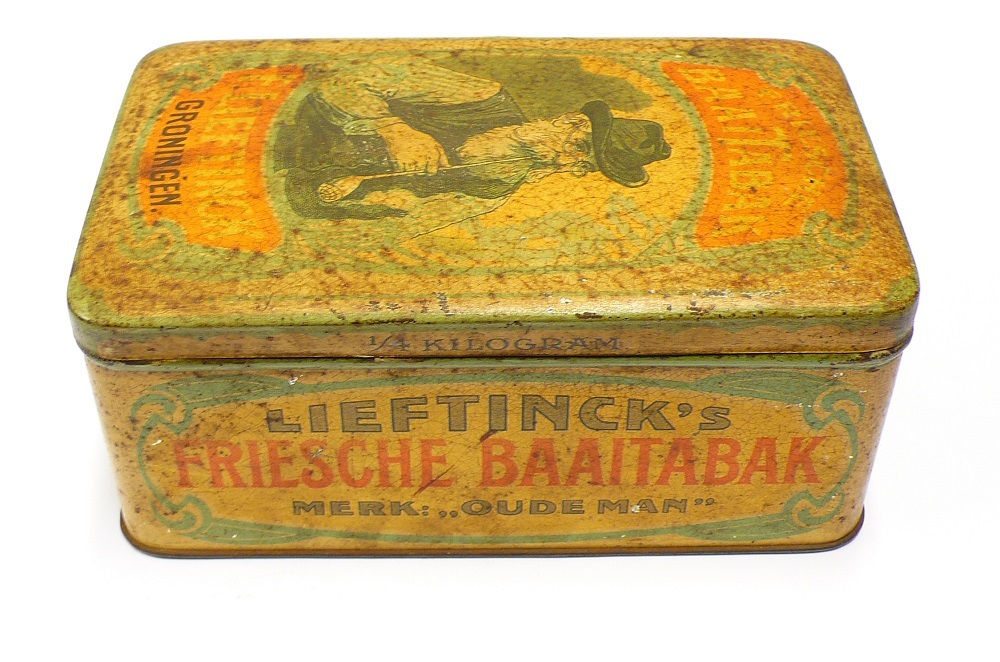 tabaksblik: Friesche Baaitabak Lieftinck Groningen