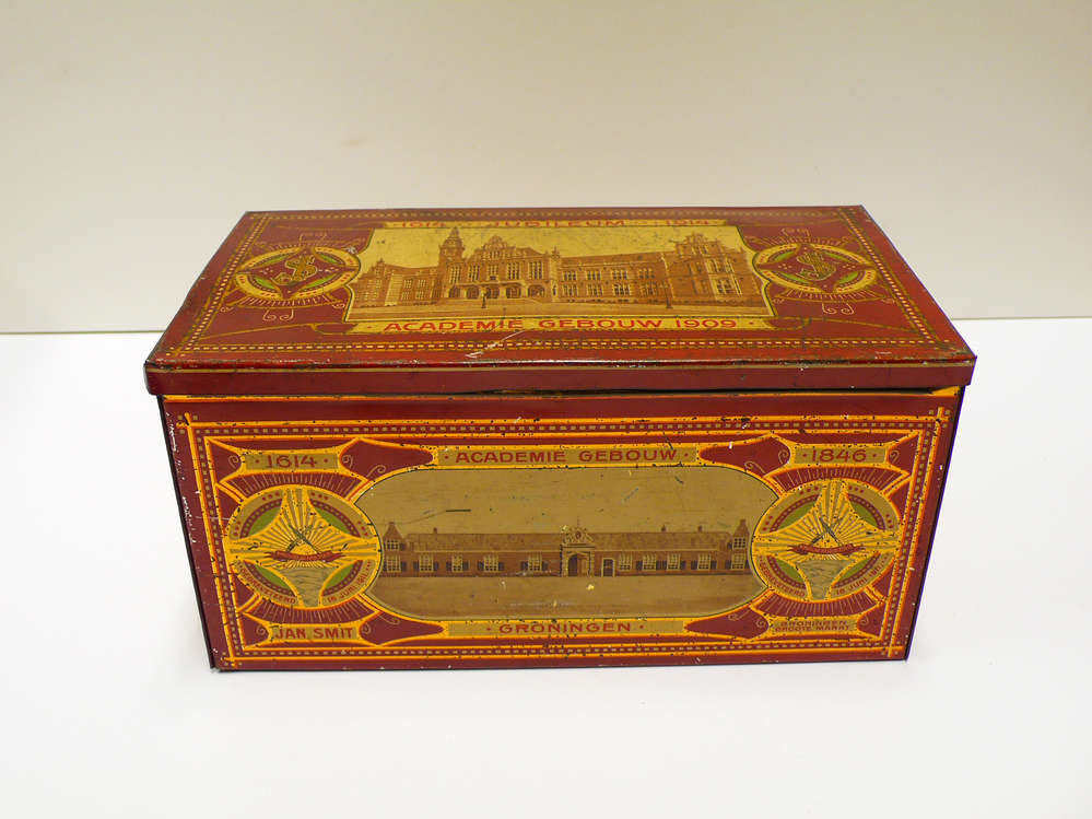 tabaksblik tgv het jubileum van 300 jaar Universiteit Groningen 1614-1914