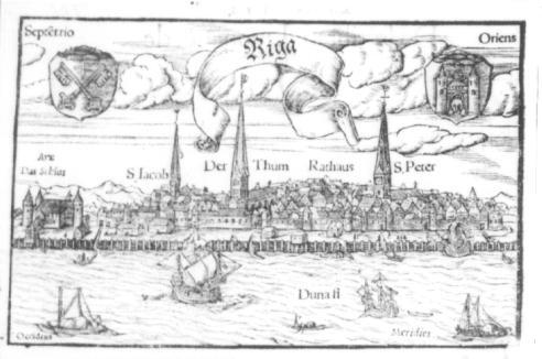 Stadsaangezicht van Riga.