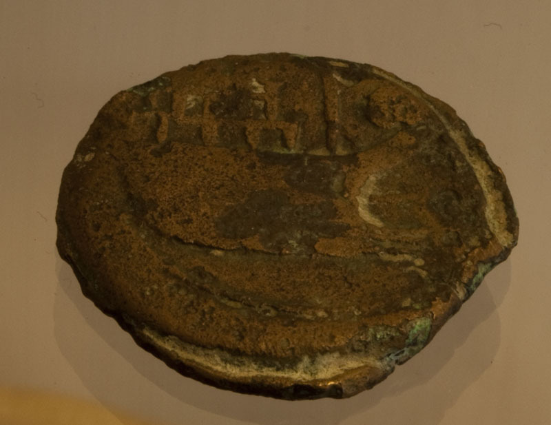 Romeinse munt uit Vienna, ca. 10-20 voor Chr.