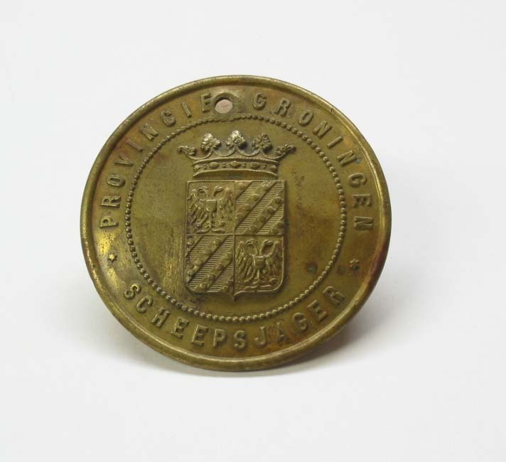 Scheepsjagerspenning prov. Groningen nr. 944 uitgegeven aan Ekke van der Noord uit Zuidhorn