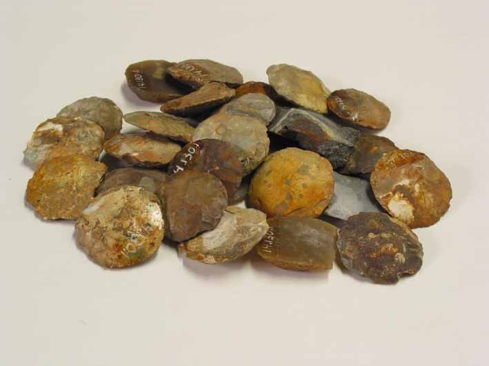 Vuursteentjes, afkomstig uit het wrak van de "Hollandia"