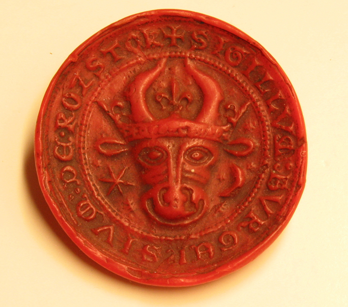 Stadszegel (replica) van Rostock, 14e eeuw