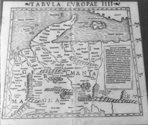 Kaart van Noord Europa door Sebastian Munster 'Tabula Europae IIII', 1540