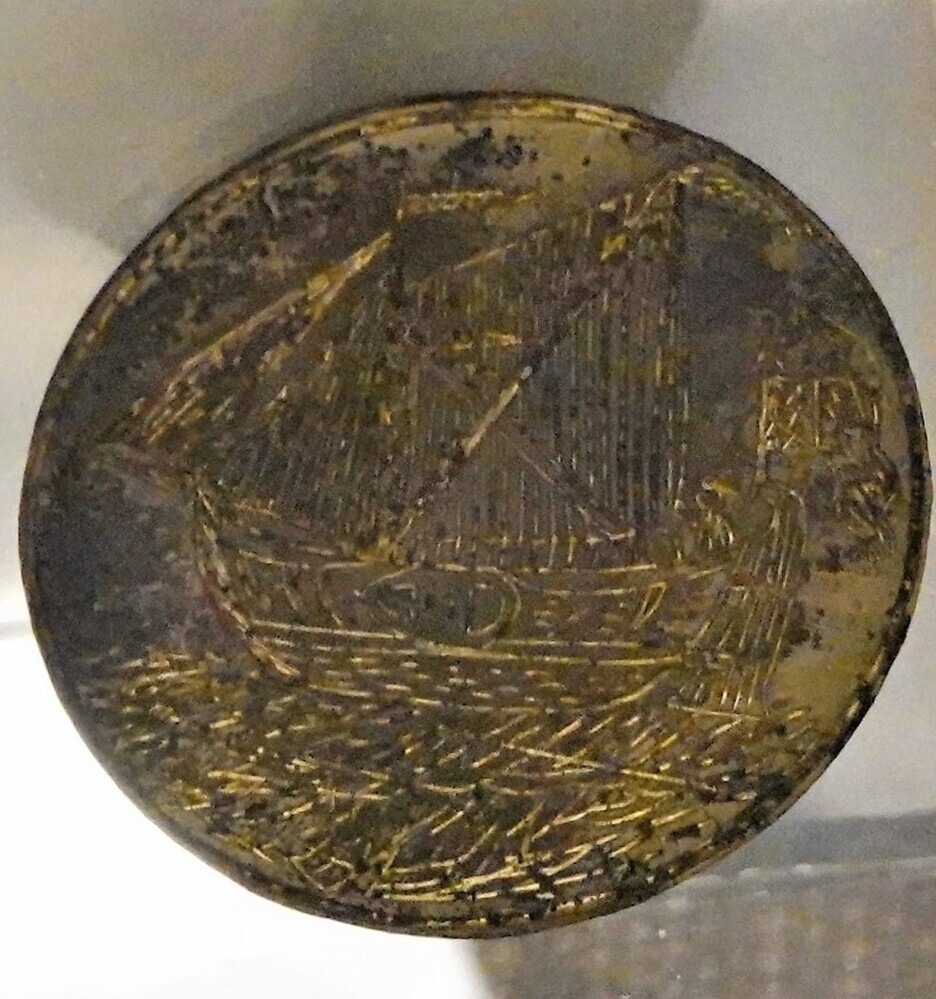 Gildepenning van het Amsterdamse binnenvaardersgilde van Willem Keyser van Steenwijk, 1785